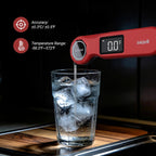 Termómetro instantáneo de carne de lectura rápida de 0.5 segundos para cocinar, termómetro digital impermeable para alimentos para fumar en la cocina y otros usos diarios