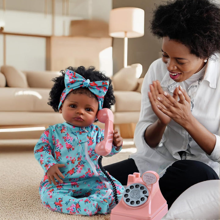 BABESIDE Muñecas realistas de bebé recién nacidas para niñas negras...