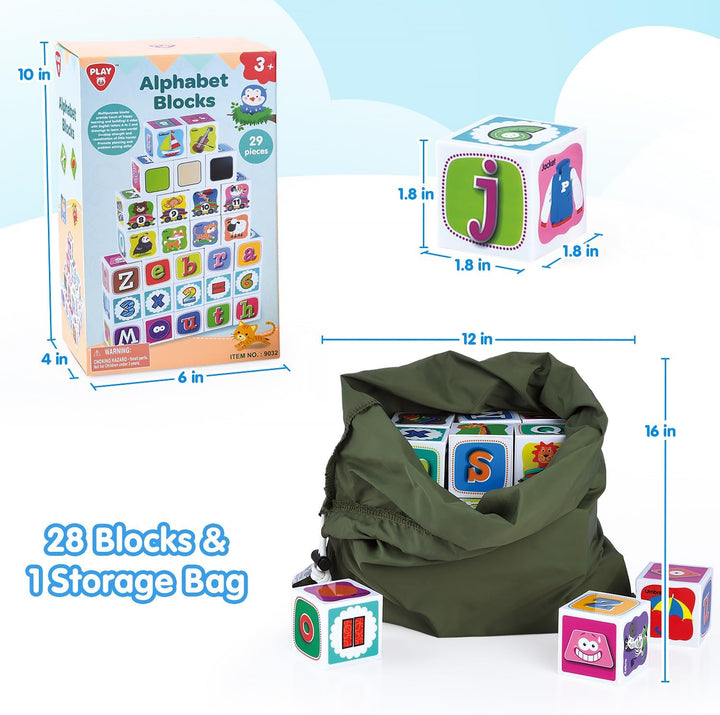 PLAY ABC - Bloques de construcción para niños pequeños de