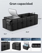 HOTOR - Organizador de maletero, resistente y plegable con enfriador para automóvil, Sudán y SUV
