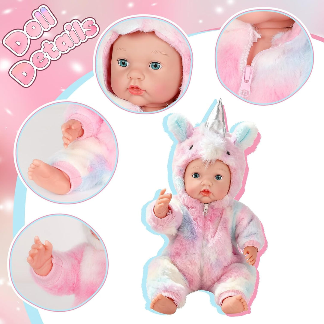 Eterfun Muñeca bebé de 43 cm - Muñeca bebé realista, linda, cuerpo...