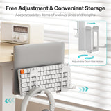 PEGZONE Soporte vertical para laptop con 2 ranuras para debajo del...