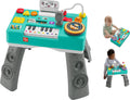 Fisher-Price Juguete para bebés y niños pequeños, mesa de DJ para reír y aprender con actividades musicales educativas para el desarrollo de niños a partir de 6 meses