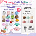 Lehoo Castle Juguetes de helado para niños pequeños de 3 a 5 años, juguetes para niñas de 3 a 4 años, juego de tienda de helados para niños, regalo para niñas y niños de 3, 4, 5, 6 años