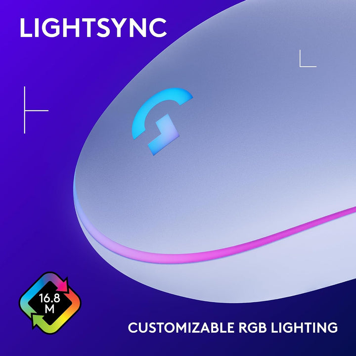 Logitech G203 - Mouse cableado para juegos, 8,000 DPI, efecto óptic...