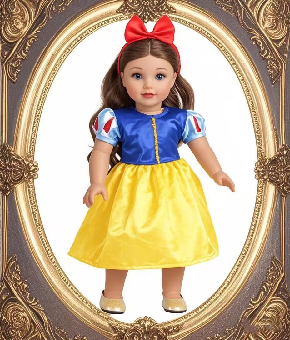 Sweet Dolly Ropa de muñeca de 18 pulgadas, 6 juegos de vestidos de...