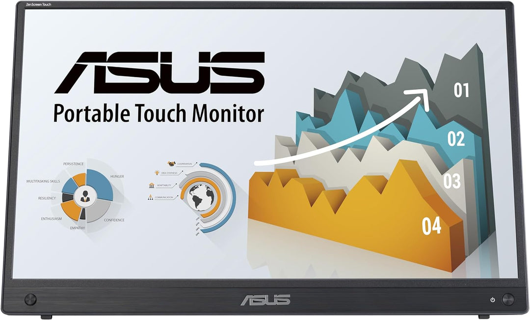ASUS ZenScreen Touch - Monitor portátil USB-C de 16 pulgadas (MB16A...