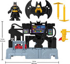 Fisher-Price Imaginext DC Super Amigos, Juego de Figuras de Batman Centro de Mando de Bate con Luces para Niños en Preescolar de 3+ Años