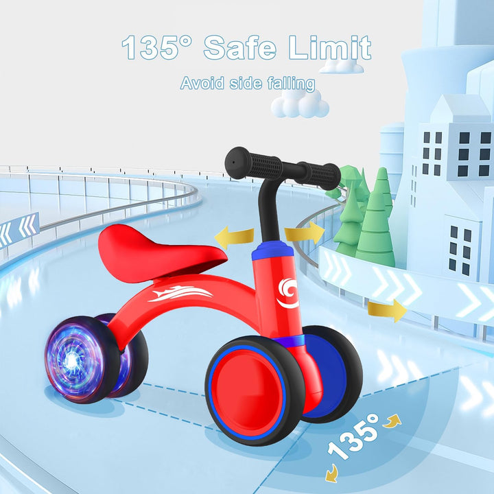Juguetes de bicicleta de equilibrio para bebés de 1 año de edad, bi...