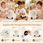 Juguete de peluche para perro, 9.5" juguete musical sensorial