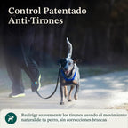 Sporn Arnés sin tirones para perro, arnés de malla de nailon duradero para perros medianos, diseño sin estrangulamiento, mangas de sujeción acolchadas, ajuste ajustable, fácil de poner y quitar, ideal para razas medianas, azul