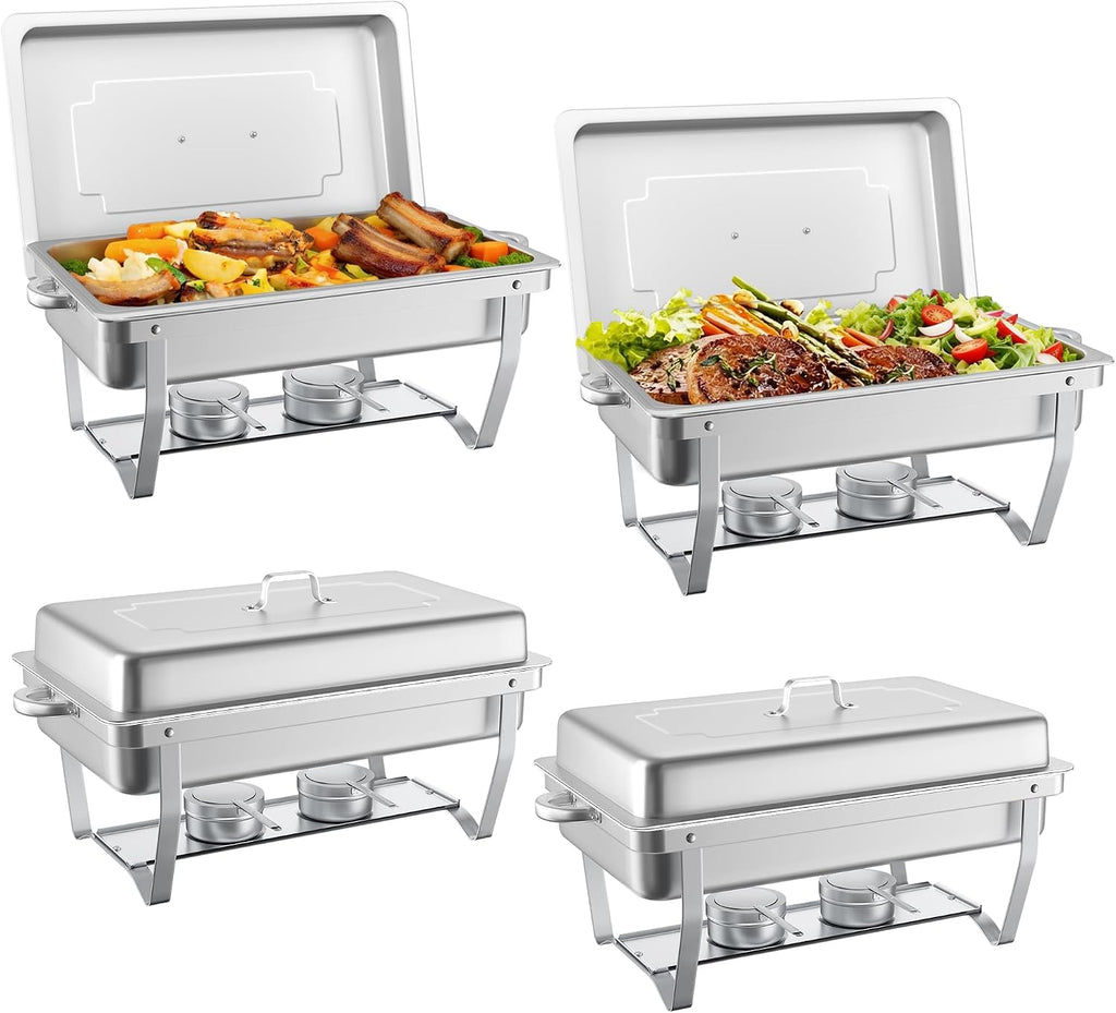 HARDURA - Juego de platos para bufé, 4 paquetes, 9.5 cuartos de galón