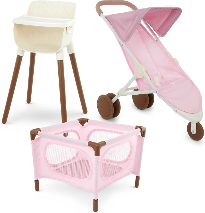 LullaBaby Paquete de accesorios realistas para muñecas de bebé de 1...