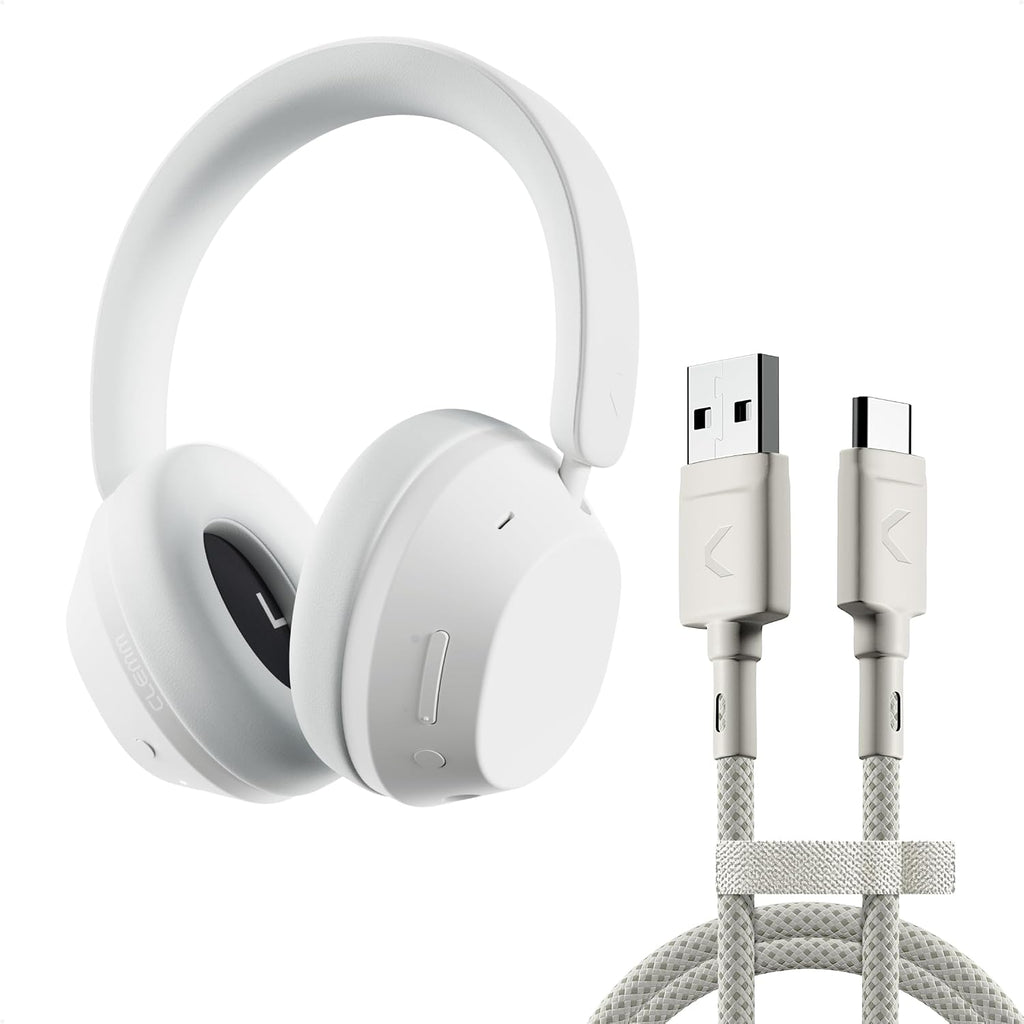 Clemm Paquete de auriculares inalámbricos preestablecidos y cadena USB-A a tipo C