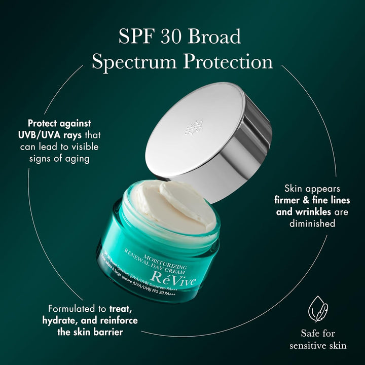 RéVive Crema hidratante facial Renewal con SPF 30 \u2013 Crema faci...