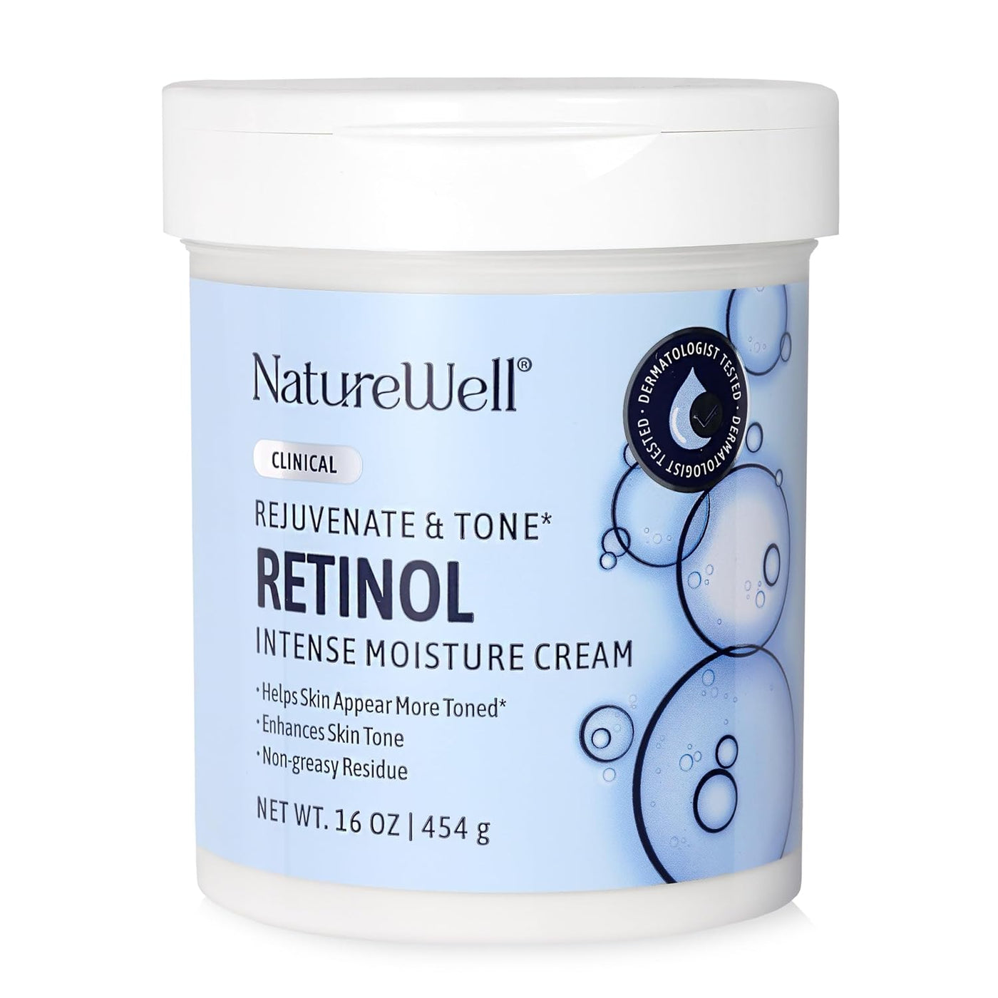 Crema hidratante Retinol Nature Well Clinical grande tubo