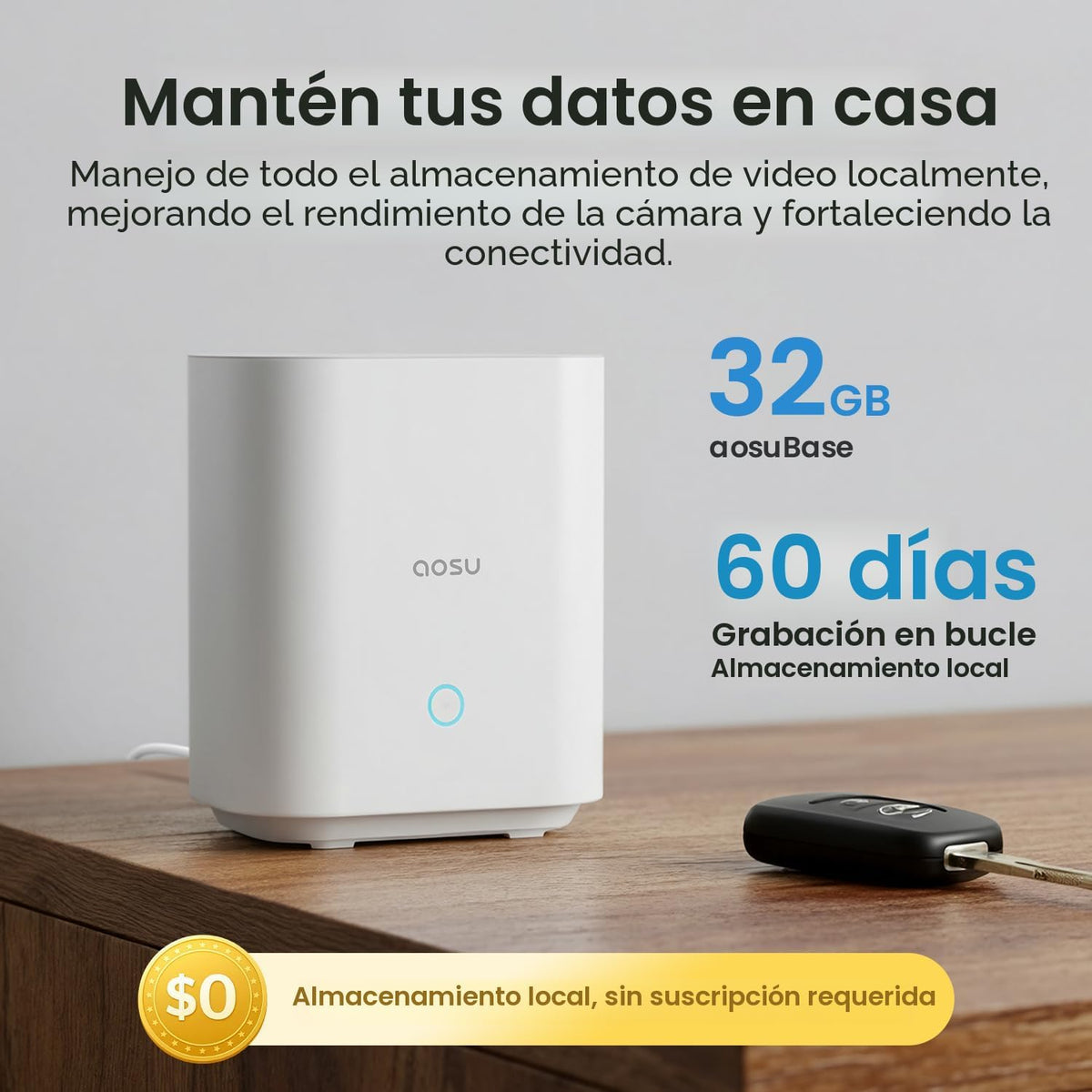aosu Sistema al aire libre inalámbrico de las cámaras de seguridad solares