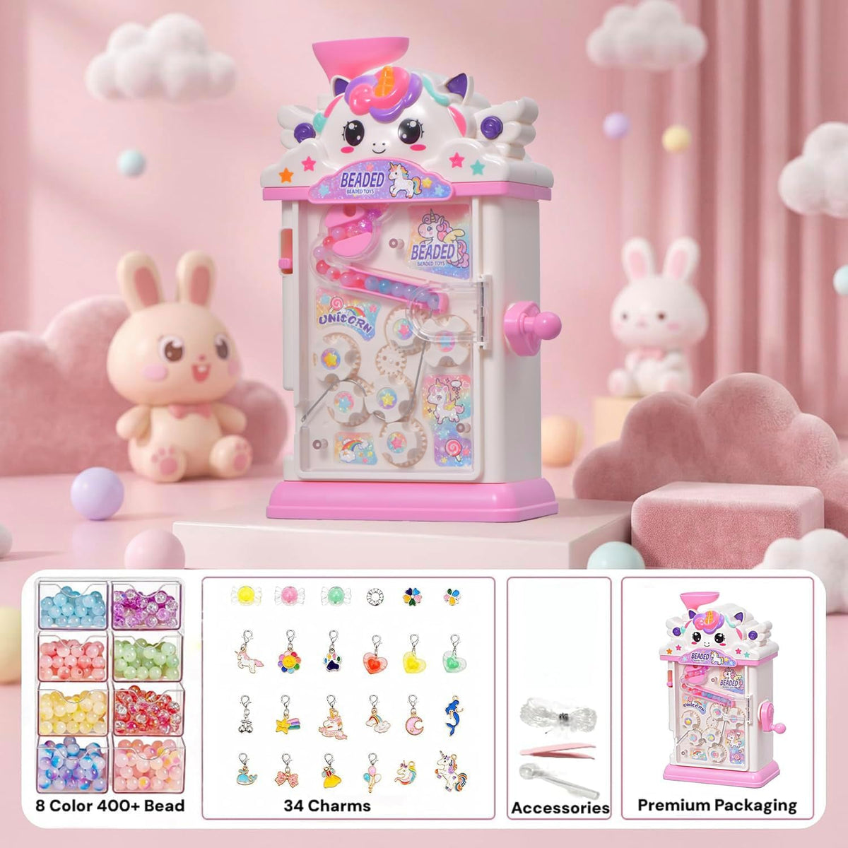 Kit de fabricación de pulseras para niñas de 8 a 12 años, máquina