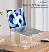 FUCDTEFC Soporte acrílico para computadora portátil, elevador de la...