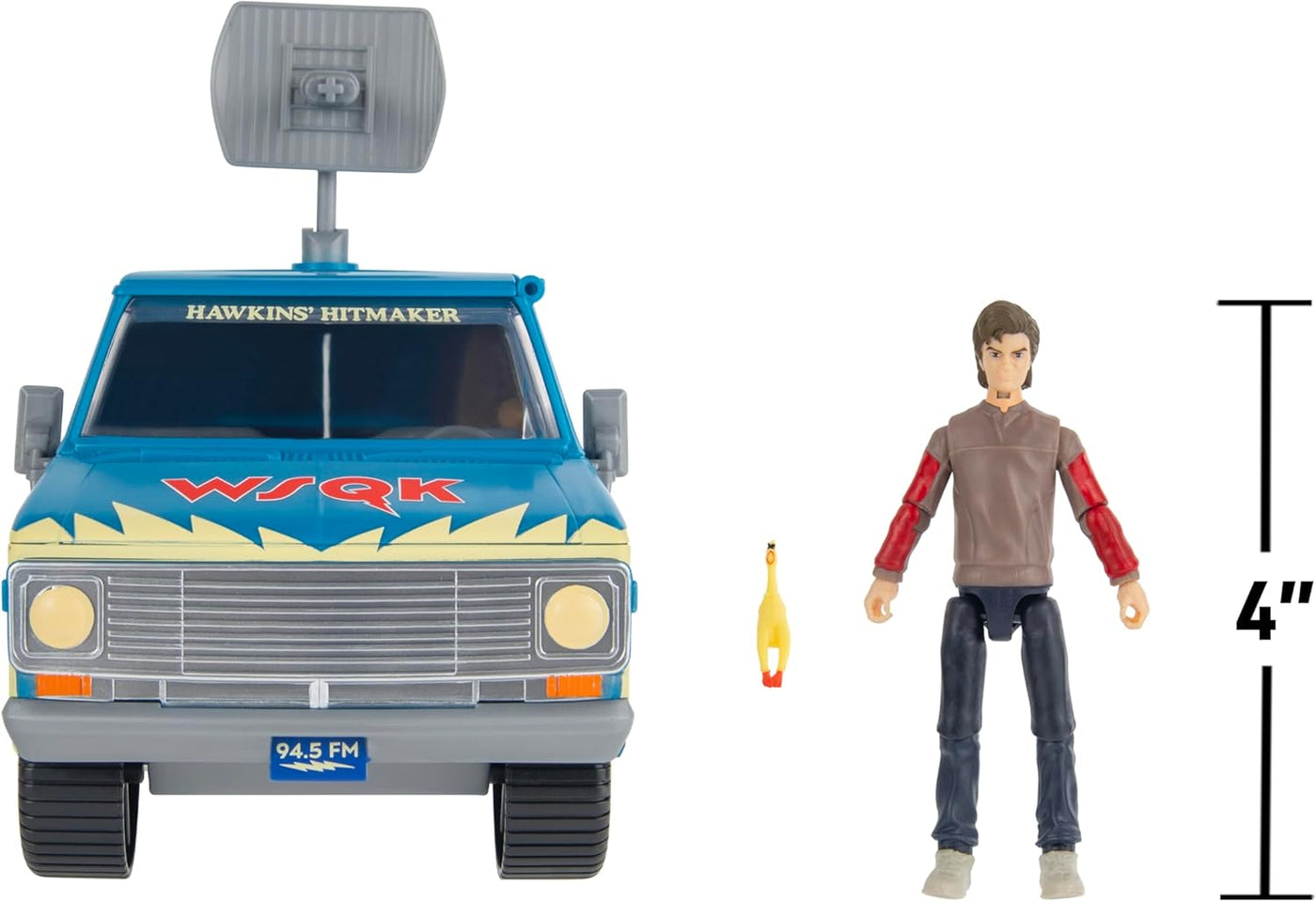 Stranger Things WSQK Van Playset - Vehículo de 8 pulgadas