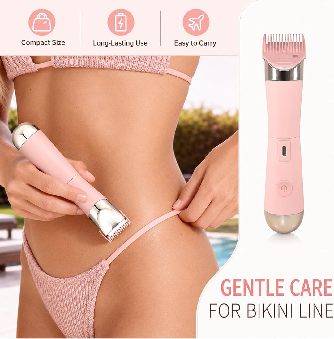 Dermave - Afeitadora y recortadora de bikini para mujer, maquinilla...