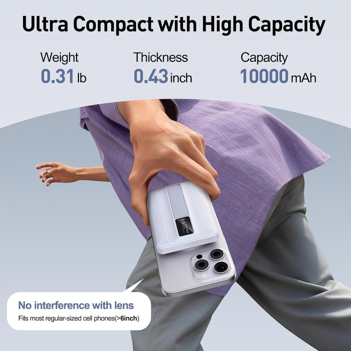 Cargador portátil inalámbrico magnético 2026 \u2013 10000mAh 22.5W...