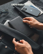 VULKIT Cartera Portapasaportes con Bloqueo RFID, Cartera de Viaje para Hombre y Mujer, Negro, Talla única, Cartera de viaje