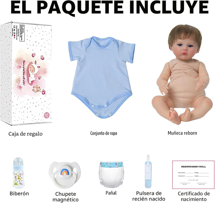 SCOM Muñecas Reborn Baby Niño Meadow de 18 pulgadas \u2013 Recién n...