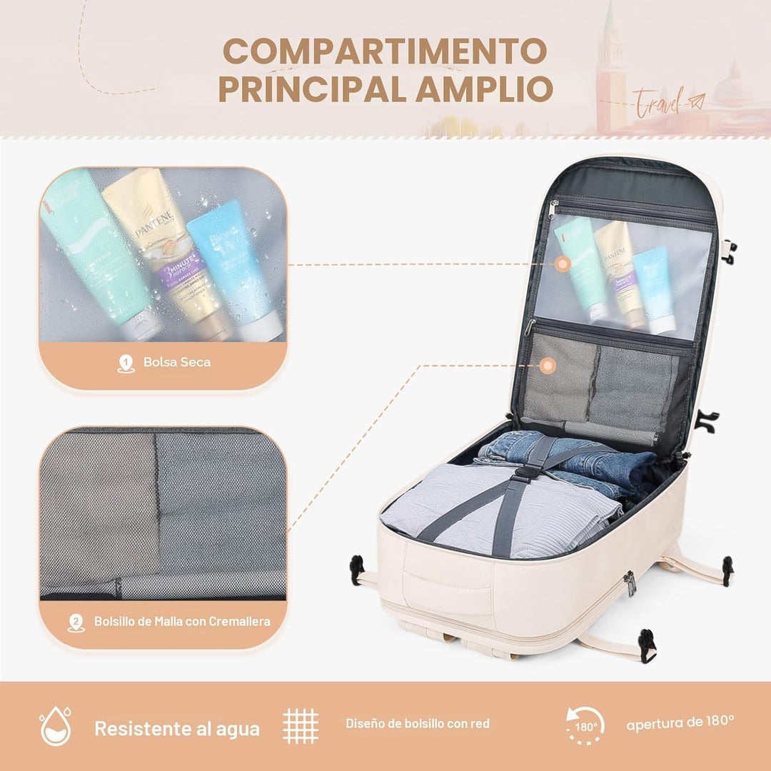 Maelstrom Mochila de viaje para mujeres y hombres, mochila para lap...