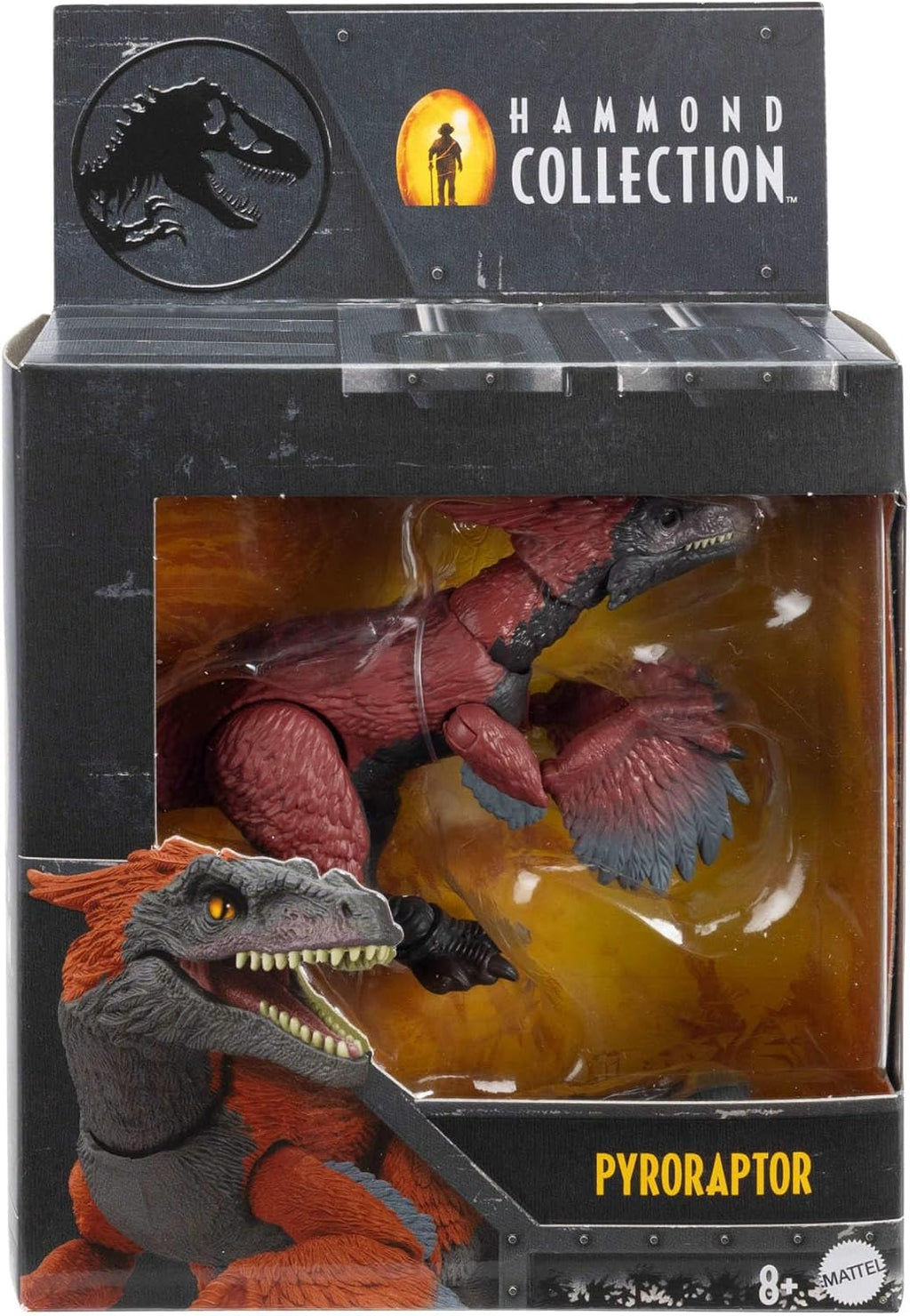 Mattel Jurassic World Hammond Collection - Figura de dinosaurio Piroraptor