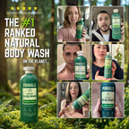 PRIMALS Gel de baño natural, aloe vera, miel cruda, té verde, ingredientes naturales, cero fragancias artificiales, sulfatos, parabenos o colorantes, 13.5 onzas líquidas
