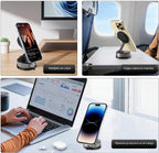 Soporte de teléfono de coche para iPhone 18 Pro Max, soporte de teléfono con succión, soporte magnético al vacío para teléfono [95+libras de succión fuerte y 2400gf magnético fuerte] para