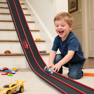 Pista de carreras flexible para niños, pista de carreras flexible d...