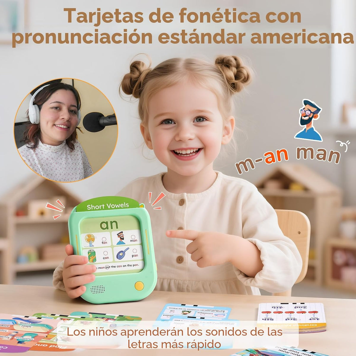 JoyCat Tableta de aprendizaje para niños, aprender a leer 156 páginas