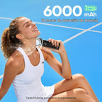 SSWind Ventilador portátil de mano de 6000 mAh con refrigeración po...
