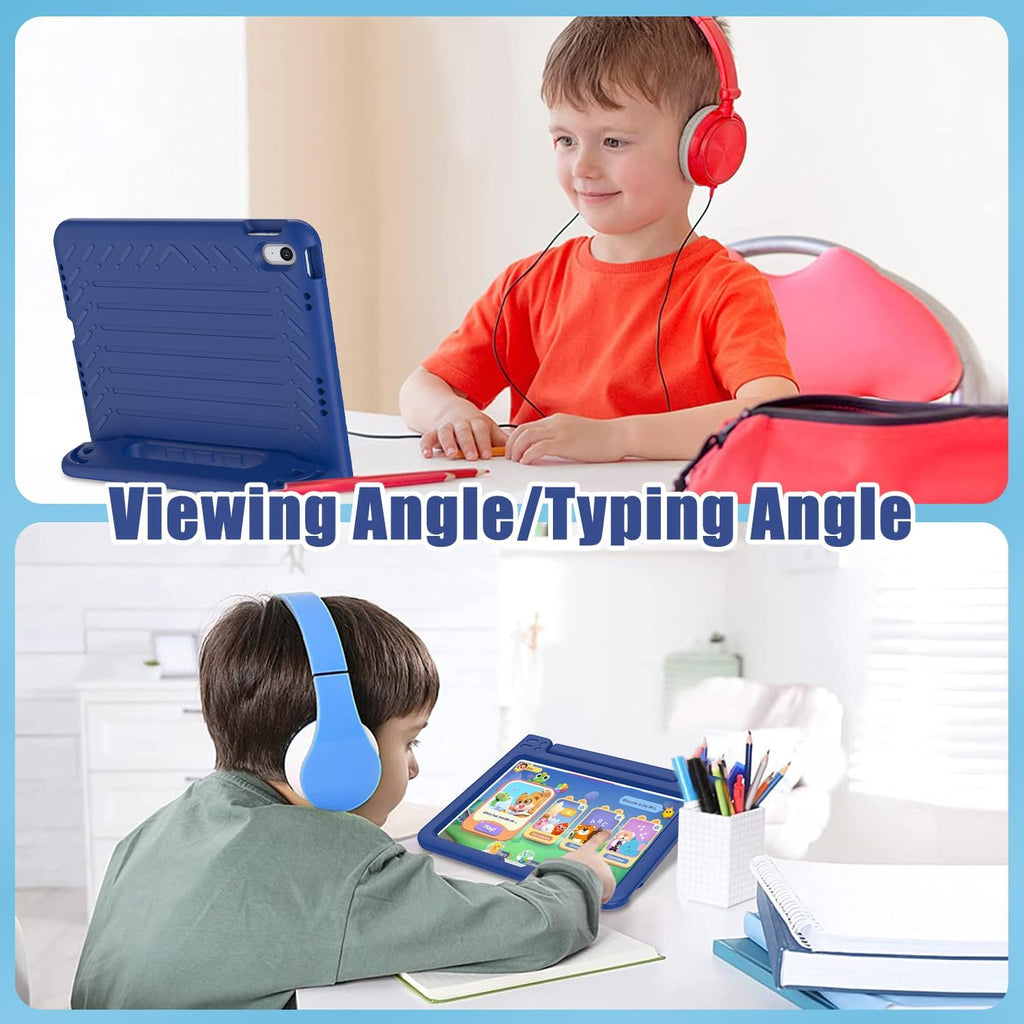 Funda infantil para iPad (A16) de 11ª generación de 11 pulgadas 2025, iPad de 10.9 pulgadas 2022 con protector de pantalla integrado, duradero, a prueba de golpes, ligera, con mango para i Pad