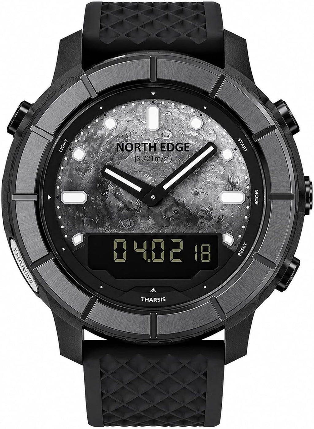 NORTH EDGE Tharsis - Reloj analógico digital para exteriores para hombre
