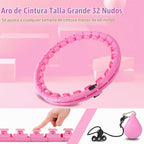 OurStarry - Aro de Ejercicio con Peso de 34 Nudos de Tamaño Grande, Anillo Inteligente de Cintura para Pérdida de Peso en Adultos