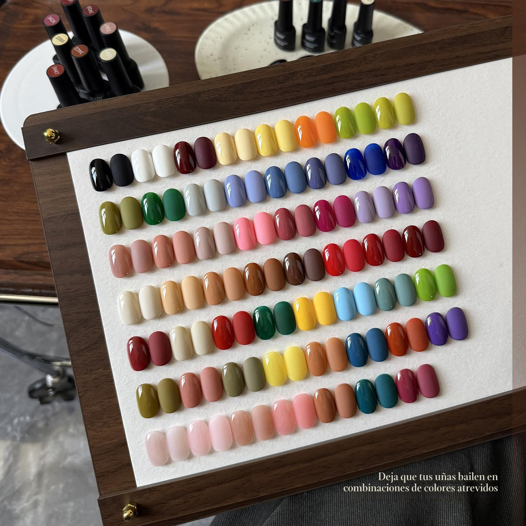 GAOY Juego de 60 esmaltes de uñas de gel, 55 colores para todas las...