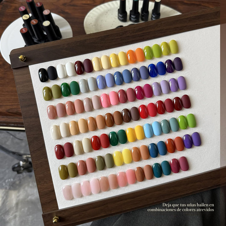 GAOY Juego de 60 esmaltes de uñas de gel, 55 colores para todas las...