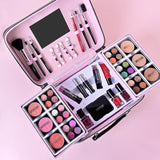 Wisnewth Kit de maquillaje todo en uno con estuche de almacenamient...