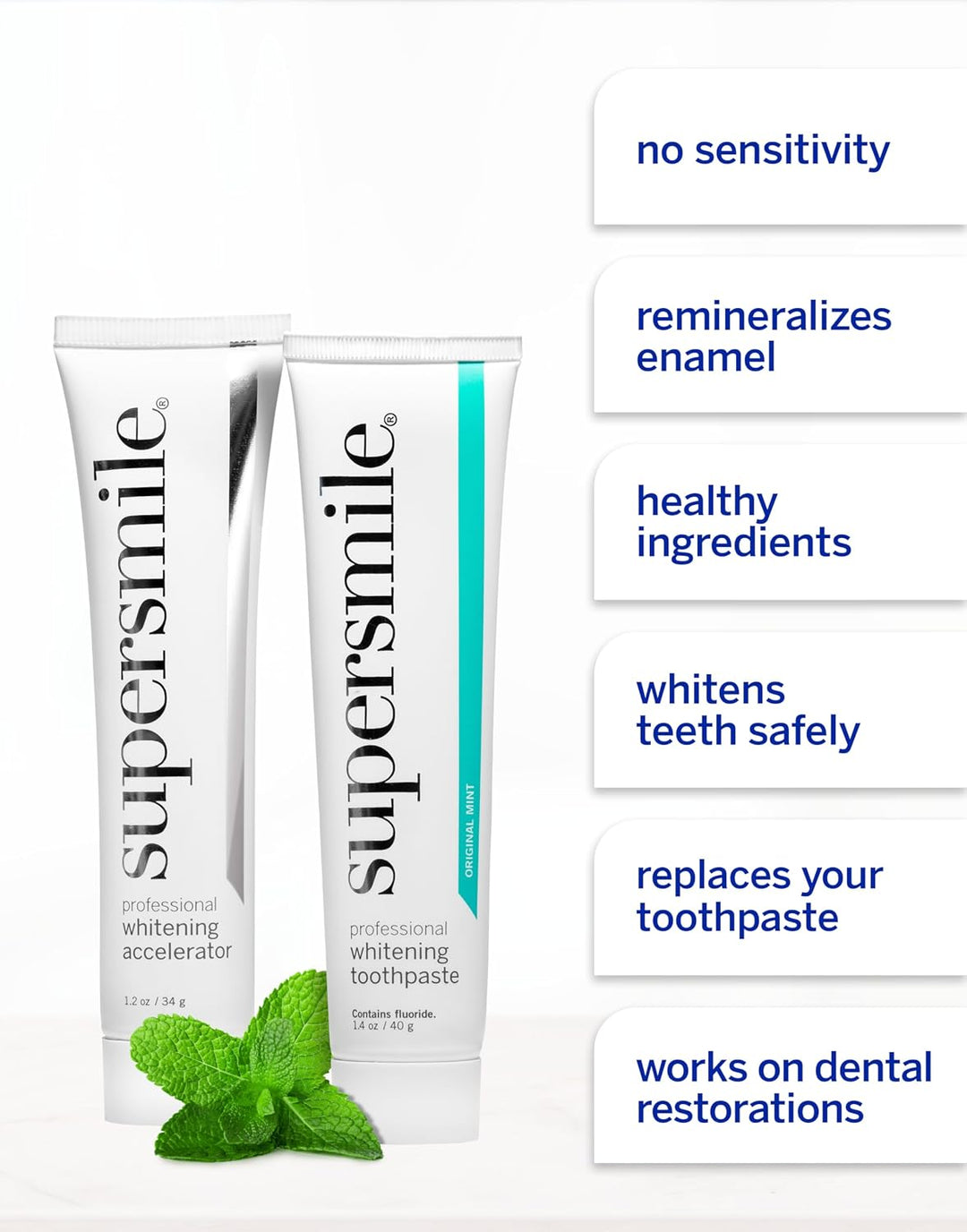 Supersmile Sistema de blanqueamiento, pasta de dientes + acelerador...