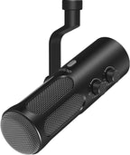 FIFINE XLR/USB Micrófono dinámico para podcast de transmisión, micrófono XLR de estudio, micrófono para PC todo en metal con botón de silencio, conector para auriculares, para grabación vocal, voz en