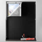 Cortinas Opacas Portátiles 46"An x 48"Al, Sin Taladro Cubierta de Ventana Opaca con Cintas de Velcro Resistentes al Calor, Persianas 100% Opacas, Persianas de Ventana con Aislamiento Térmico