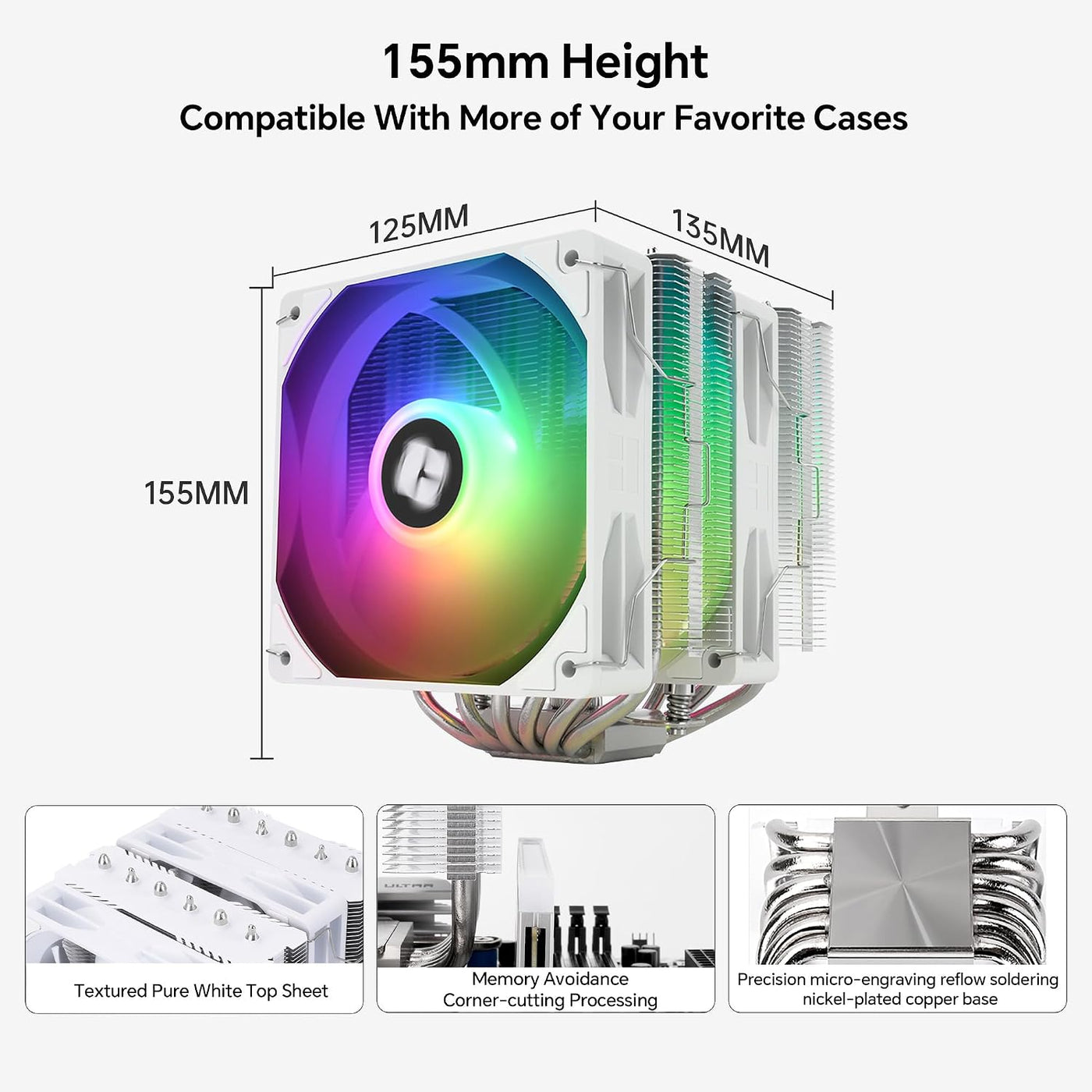 Thermalright Peerless Assassin 120 SE ARGB White V2 Enfriador de CP...
