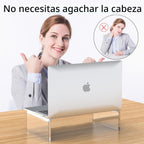 Soporte para monitor de acrílico, transparente, para computadora