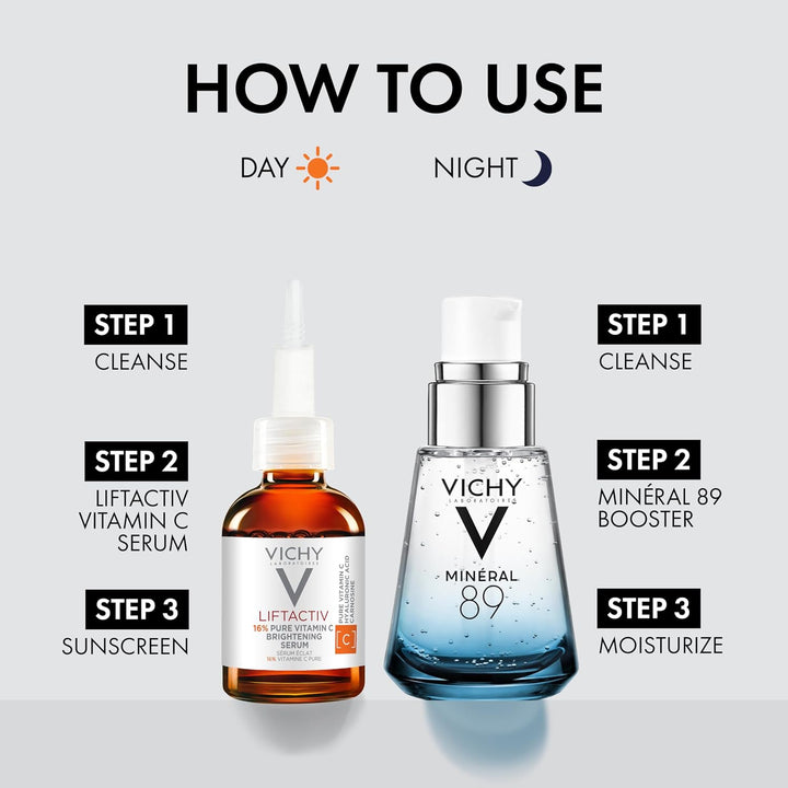 VICHY LiftActiv Suero de Vitamina C para la Cara, Suero Iluminador...