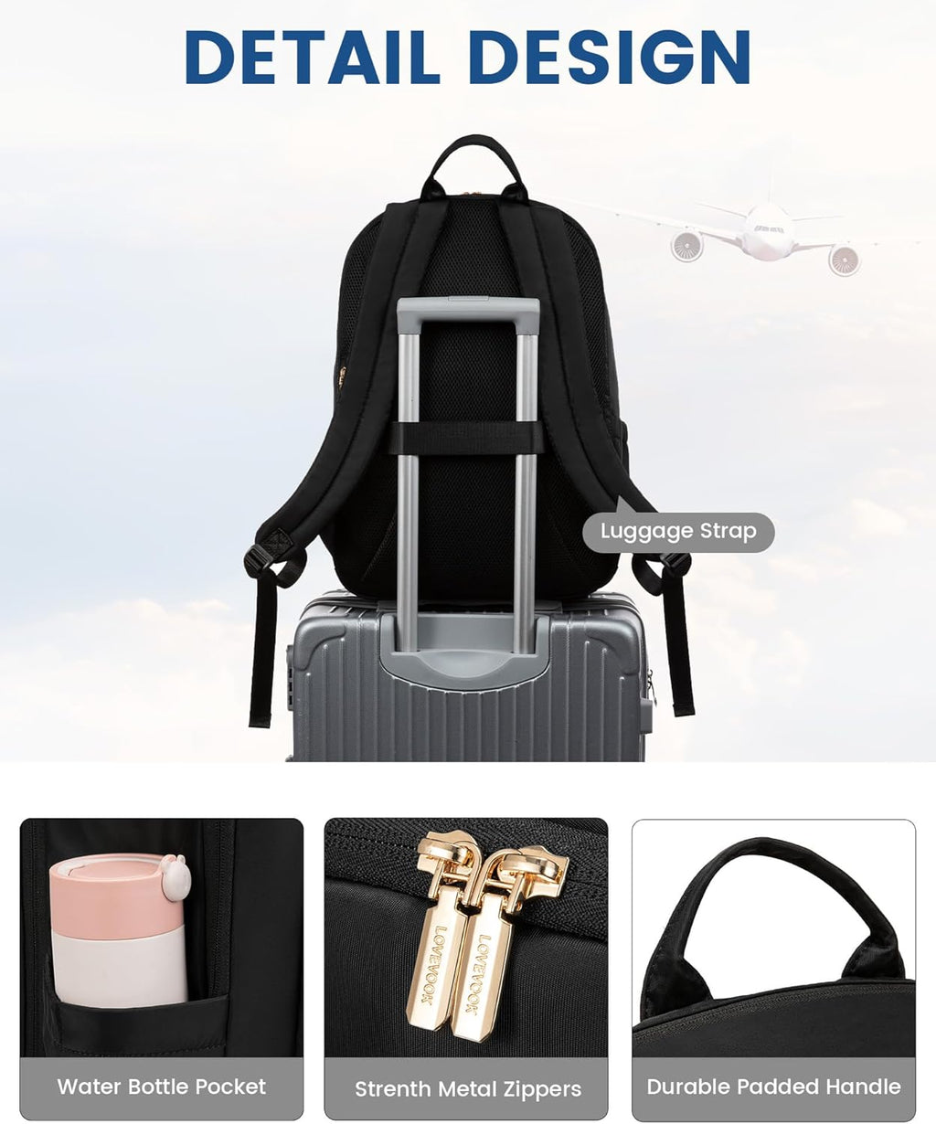 LOVEVOOK Mochila para laptop para mujer, mochila de negocios, mochi...