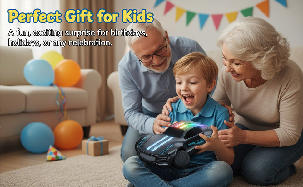 Coche de acrobacias a control remoto ruedas esféricas 12