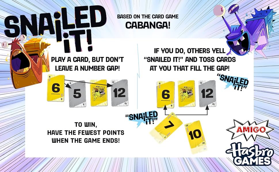 Snailed it Juego Juegos familiares fáciles de aprender